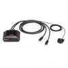 Přepínač KVM, USB C 5portový USB, počet zobrazení: 1 2 Aten, video připojení: Display Port 4096 x 2160 pixel