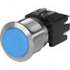 Schurter Tlačítkový spínač, řada: MSM LA CS 19 IP40, IP64 DPDT Panel Blokování Osvětlené 19.1 mm 16 A, barva LED: Modrá