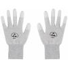 TRU COMPONENTS TC-12539848 ESD rukavice světle šedá vel. Oblečení: L #####Polyamidfaser, #####PU-Beschichtung 1 pár