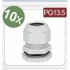 Quadrios 24CA394 kabelová průchodka, 24CA394, od 6 mm, do 12 mm, PG13.5, 10 ks