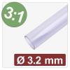 Quadrios 25CA640 smršťovací bužírka s lepidlem transparentní 3.2 mm 1.1 mm Poměr smrštění:3:1 metrové zboží Quadrios 25CA640 smršťovací bužírka s lepidlem transparentní 3.2 mm 1.1 mm Poměr smrštění:3:1 metrové zboží