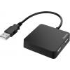 Hama 00200121 USB Hub 4 porty USB-A USB 2.0 480 MBit/s černá