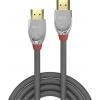 LINDY HDMI kabel Zástrčka HDMI-A, Zástrčka HDMI-A 2.00 m šedá 37872 4K UHD HDMI kabel