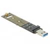 Delock 64069 adaptér rozhraní [1x M2 - 1x USB 3.2 Gen 2]