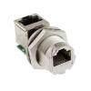 RS PRO Konektor RJ45, řada: GTC Sealed Vnitřní Cat5e, Rovný, Montáž do panelu Stíněné, počet portů: 1portový RS PRO Konektor RJ45, řada: GTC Sealed Vnitřní Cat5e, Rovný, Montáž do panelu Stíněné, počet portů: 1portový