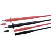 Stäubli XPF-414 100 CM sada bezpečnostních měřicích kabelů [lamelová zástrčka 4 mm - zkušební hroty] 1.00 m, černá, červená, 1 sada