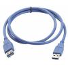 Manhattan USB kabel USB 3.2 Gen1 USB-A zástrčka, USB-A zásuvka 2.00 m modrá pozlacené kontakty, UL certifikace 322379-CG