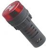 Kontrolka LED 24 V, 29 mm, AD16-22SM, červená s bzučákem