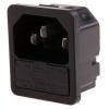 Schurter Konektor IEC C14, orientace těla: Rovný, Zacvakávací montáž velikost pojistky 5 x 20 mm Vnější, 250V 10A Schurter Konektor IEC C14, orientace těla: Rovný, Zacvakávací montáž velikost pojistky 5 x 20 mm Vnější, 250V 10A