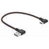 Delock USB kabel USB 2.0 USB-A zástrčka, USB-C ® zástrčka 0.20 m černá pozlacené kontakty 85279
