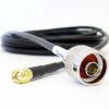 Koaxiální kabel, řada: N Type, SMA LLC200A, Černá Polyvinylchlorid, vnější průměr: 5 mm OD 15 m 50 Ω Siretta S koncovkou