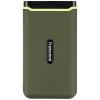 Transcend ESD380C 500 GB, externí SSD disk, USB-C™ (USB 3.2 Gen 2), armádní zelená