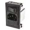 Bulgin Filtr IEC 6A C14 Vnější, Zacvakávací montáž 5 x 20 mm, 250V ac, 85 °C, -25 °C BZV01/A0620/01