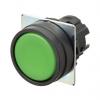 Omron Tlačítkový spínač, řada: A22N Zelená Okamžité, průměr výřezu: 22 mm IP66, IP67, IP69K
