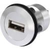 TRU COMPONENTS USB-02 USB vestavný konektor zásuvka, vestavná USB zásuvka typ A ⇔ USB zásuvka typ B Množství: 1 ks