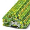 Phoenix Contact Zemnicí svorkovnice 3211841, řada: PTTBS, 800V Zelená, Žlutá 0.2mm², 6 mm² 2 Zásuvný IECEx/ATEX