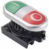 TRU COMPONENTS TC-10344004 S2TR-P3W dvojitý tlakový spínač zelená, červená 1 ks TRU COMPONENTS TC-10344004 S2TR-P3W dvojitý tlakový spínač zelená, červená 1 ks