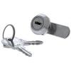Zámková vložka S klíčem, Klíč, hloubka od panelu k jazýčku: 8 mm, Chromová 16.1 x 13.1 mm Euro-Locks a Lowe & Fletcher Zámková vložka S klíčem, Klíč, hloubka od panelu k jazýčku: 8 mm, Chromová 16.1 x 13.1 mm Euro-Locks a Lowe & Fletcher
