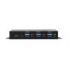 Rozbočovač USB EX-1517HMVS, standard: USB 3.2 USB, počet portů USB: 7 Sběrnice USB 60 mm Exsys 178.6 mm 25.4mm