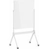 SpeaKa Professional magnetická skleněná tabule SP-MMW-001 (š x v) 904 mm x 1103 mm bílá vč. odkládací misky , Vč. magnetů čtyřramenná noha se 4 kolečky