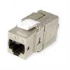 Roline Konektor RJ45, řada: RJ45 Keystone Jack Vnitřní Cat8, počet cest: 1, Rovný, Montáž na propojovací panel Stíněné, Roline Konektor RJ45, řada: RJ45 Keystone Jack Vnitřní Cat8, počet cest: 1, Rovný, Montáž na propojovací panel Stíněné,