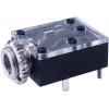 Cliff FT6320 jack konektor 3.5 mm zásuvka, vestavná horizontální Pólů: 3 stereo černá 1 ks