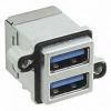 Amphenol Communications Solutions Konektor USB, řada: MUSBR Vnitřní, počet portů: 2portový, orientace těla: Pravý úhel Amphenol Communications Solutions Konektor USB, řada: MUSBR Vnitřní, počet portů: 2portový, orientace těla: Pravý úhel