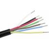 AS Schwabe 70899 instalační kabel, H05VV-F, 7 x 1 mm, černá, metrové zboží