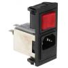Bulgin Filtr IEC 6A C14 Vnější, Zacvakávací montáž 5 x 20 mm, 250V ac 1pólový 1 BZV01/A0620/11