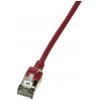 LogiLink CQ9074S RJ45 síťové kabely, propojovací kabely CAT 6A U/FTP 5.00 m červená extrémně tenký , samozhášecí, flexibilní provedení, fóliové stínění, bez LogiLink CQ9074S RJ45 síťové kabely, propojovací kabely CAT 6A U/FTP 5.00 m červená extrémně tenký , samozhášecí, flexibilní provedení, fóliové stínění, bez