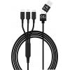 Smrter Nabíjecí kabel USB USB 2.0 USB-A zástrčka, USB-C ® zástrčka, Apple Lightning konektor, USB Micro-B zástrčka 1.20 m černá SMRTER_HYDRA_ULT_BK