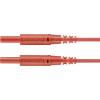Schützinger měřicí kabel zástrčka 2 mm zástrčka 2 mm 75.00 cm červená 1 ks