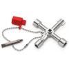 Klíč na rozvodné skříně Tlakově litý zinek 7 Nikl Knipex Klíč pro rozvaděče