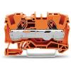 WAGO Svorkovnice pro montáž na lištu DIN 2006-1202, řada: TOPJOB S, 800V Oranžová 6mm² 1 Zásuvný IECEx/ATEX/CSA