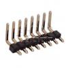 Kolíková lišta lámací HSU C2100-08ARGAR0R, 1×8, 90°, Au, 2,54 mm