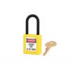 Master Lock Bezpečnostní visací zámek Klíč, Termoplast 6 mm třmen, Žlutá