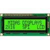 Monochromatický LCD displej MD21605G6W1-FPTLRGBS LCD podsvícení LED Paralelní Midas 2 x 16