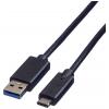 Roline USB kabel USB 3.2 Gen1 USB-A zástrčka, USB-C ® zástrčka 1.00 m černá stíněný 11.02.9011 Roline USB kabel USB 3.2 Gen1 USB-A zástrčka, USB-C ® zástrčka 1.00 m černá stíněný 11.02.9011