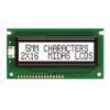 Monochromatický LCD displej MC21605A6W-FPTLW-V2, řada: A Alfanumerické podsvícení LED Bílá 8bitový Midas Bílá 2 x 16