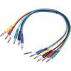 Paccs jack konektory kabel [6x jack zástrčka 6,3 mm - 6x jack zástrčka 6,3 mm] 0.60 m barevná