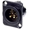 Neutrik NC10MD-LX-B-CON XLR konektor přírubová zástrčka, rovná Pólů: 10 černá 1 ks Neutrik NC10MD-LX-B-CON XLR konektor přírubová zástrčka, rovná Pólů: 10 černá 1 ks
