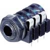 Rean AV NYS216 jack konektor 6.35 mm zásuvka, vestavná horizontální Pólů: 3 stereo černá 1 ks