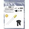 Quadrios 25O200 sada LED žlutá kulatý 3 mm 700 mcd 20 mA 2.0 V Quadrios 25O200 sada LED žlutá kulatý 3 mm 700 mcd 20 mA 2.0 V