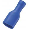 TRU COMPONENTS 1572192 faston zásuvka Šířka zástrčky: 2.8 mm Tloušťka konektoru: 0.5 mm 180 ° plná izolace modrá 50 ks