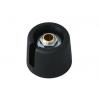 Knoflík potenciometru Černá 20 mm Průměr knoflíku 6 mm hřídel OKW A3020069 Kulatý hřídel Knoflík potenciometru Černá 20 mm Průměr knoflíku 6 mm hřídel OKW A3020069 Kulatý hřídel
