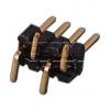 Kolíková lišta lámací DS1031-03-1×4P8BS, 1řada×4, rozteč 1,27 mm, Au