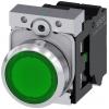 Siemens Tlačítkový spínač, řada: SIRIUS ACT 3SU11 IP66, IP67, IP69K SPST Deska Osvětlené 22 mm Zelená 24V Siemens Tlačítkový spínač, řada: SIRIUS ACT 3SU11 IP66, IP67, IP69K SPST Deska Osvětlené 22 mm Zelená 24V