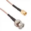 Koaxiální kabel, řada: BNC, SMA RG316, Průhledné 50 Ω Amphenol RF S koncovkou Koaxiální kabel, řada: BNC, SMA RG316, Průhledné 50 Ω Amphenol RF S koncovkou