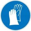 Brady Povinná značka, Polybutylentereftalát, Modrá, Bílá Hand Protection Must Be Worn Samolepicí Brady Povinná značka, Polybutylentereftalát, Modrá, Bílá Hand Protection Must Be Worn Samolepicí