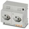 #####Doppelsteckdose Phoenix Contact EO-J/PT/LED/DUO šedá (d x š x v) 59.2 x 90 x 75 mm